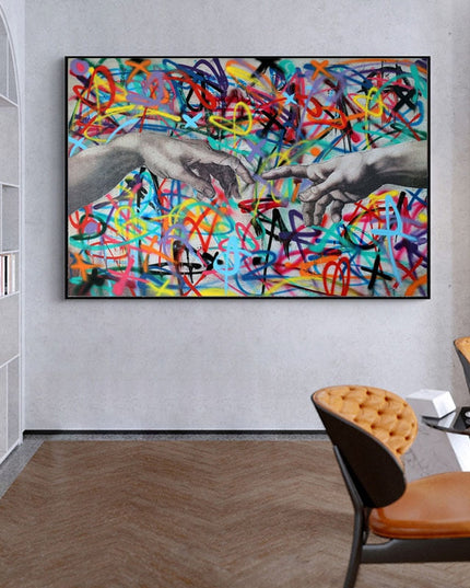 Graffiti hand of GOD Wall Poster