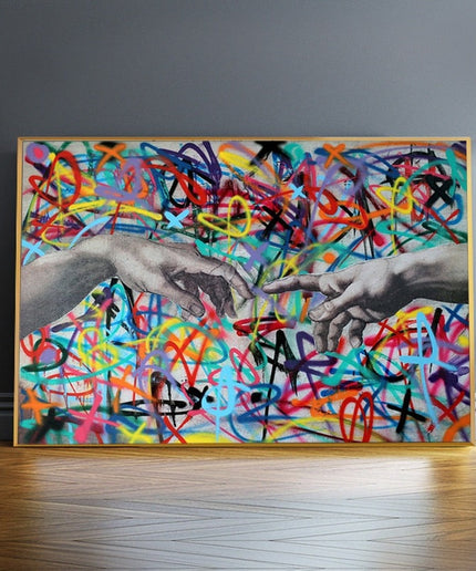 Graffiti hand of GOD Wall Poster