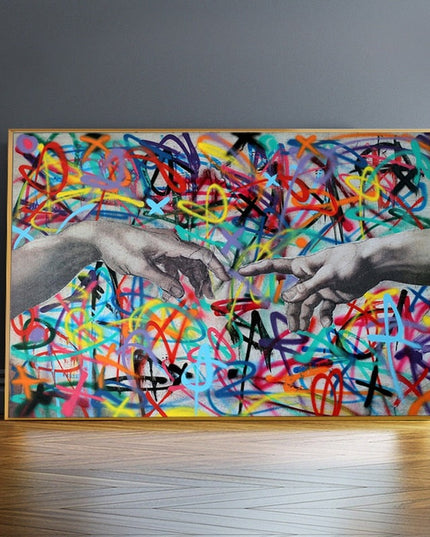 Graffiti hand of GOD Wall Poster