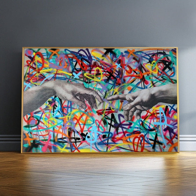 Graffiti hand of GOD Wall Poster