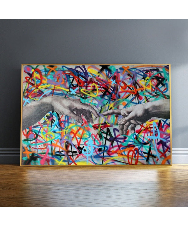 Graffiti hand of GOD Wall Poster