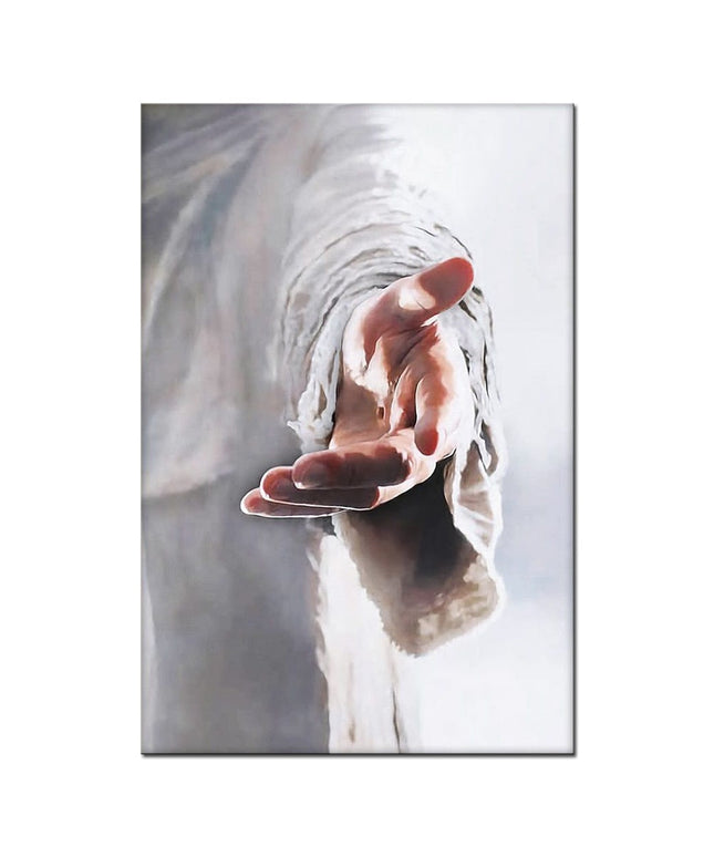 Divine Touch: Hand of God Jesus Christ Canvas Poster 