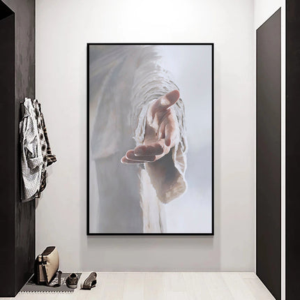 Divine Touch: Hand of God Jesus Christ Canvas Poster Wall Poster