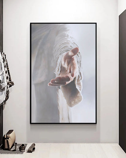 Divine Touch: Hand of God Jesus Christ Canvas Poster Wall Poster