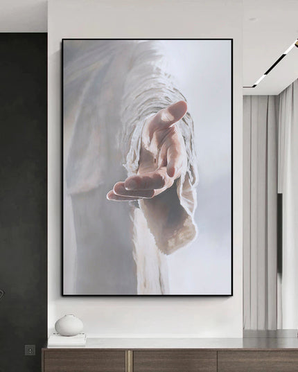 Divine Touch: Hand of God Jesus Christ Canvas Poster Wall Poster