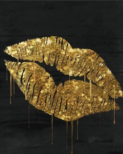 Elegant Gold Foil Art Print: Sophisticated Wall Decor for Modern Homes