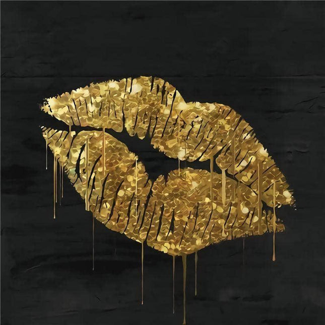 Elegant Gold Foil Art Print: Sophisticated Wall Decor for Modern Homes