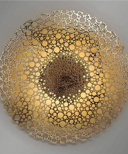 Elegant Gold Foil Art Print: Sophisticated Wall Decor for Modern Homes