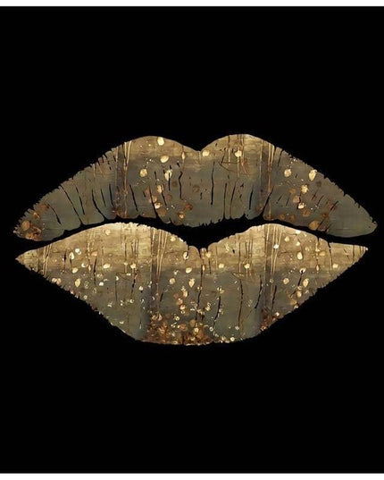Elegant Gold Foil Art Print: Sophisticated Wall Decor for Modern Homes