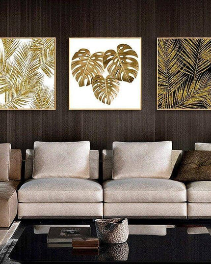 Elegant Gold Foil Art Print: Sophisticated Wall Decor for Modern Homes