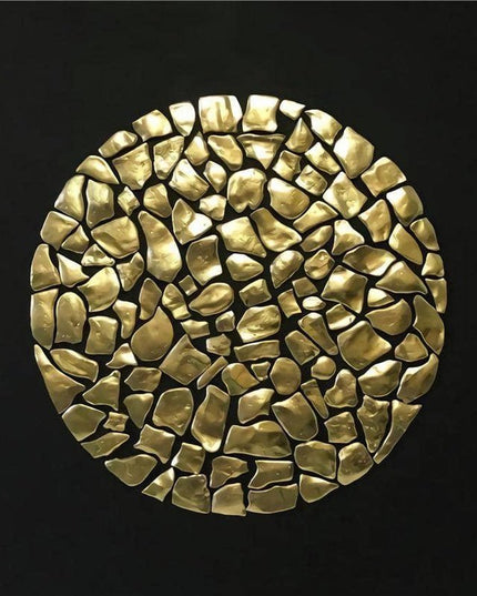Elegant Gold Foil Art Print: Sophisticated Wall Decor for Modern Homes