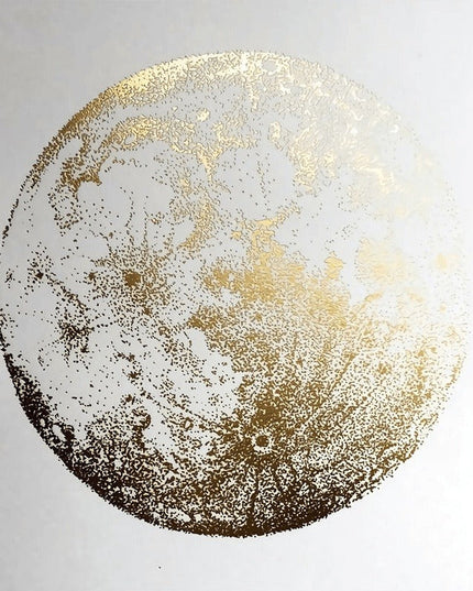 Elegant Gold Foil Art Print: Sophisticated Wall Decor for Modern Homes
