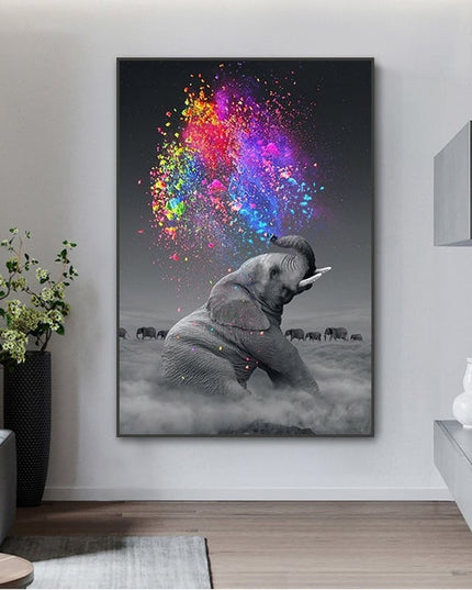 Elephant Swish Wall Poster