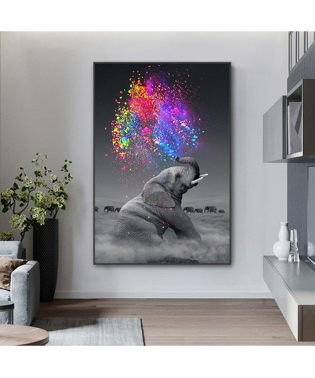 Elephant Swish Wall Poster