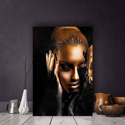 Empower Your Space with Women Art Poster from Africa - Printing on Canvas