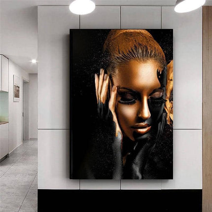 Empower Your Space with Women Art Poster from Africa - Printing on Canvas