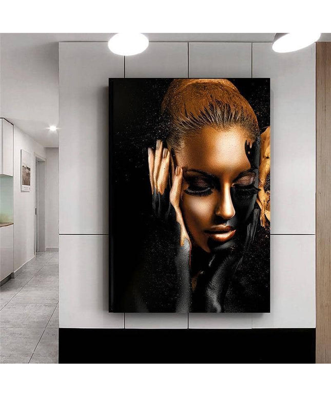 Empower Your Space with Women Art Poster from Africa - Printing on Canvas