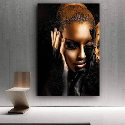 Empower Your Space with Women Art Poster from Africa - Printing on Canvas