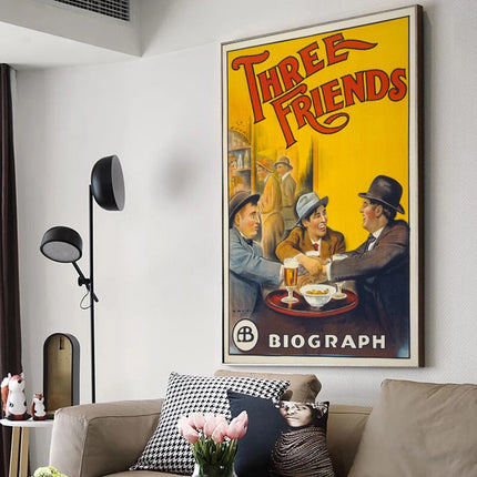 Enduring Friendship: Three Friends Movie Canvas Print 