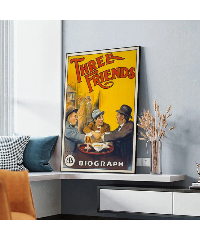Enduring Friendship: Three Friends Movie Canvas Print 