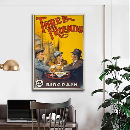 Enduring Friendship: Three Friends Movie Canvas Print 