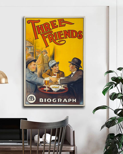 Enduring Friendship: Three Friends Movie Canvas Print 
