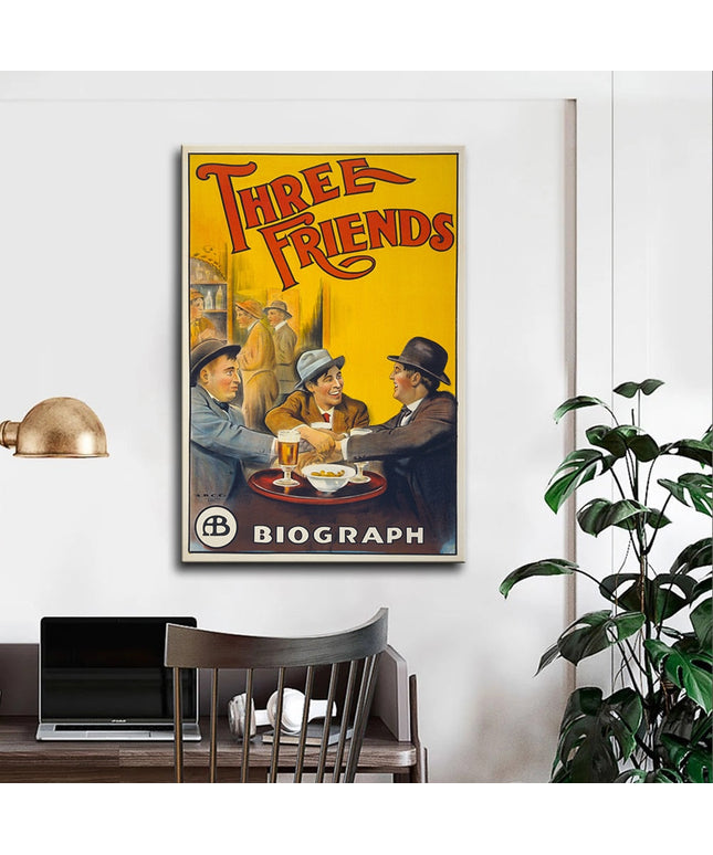 Enduring Friendship: Three Friends Movie Canvas Print 