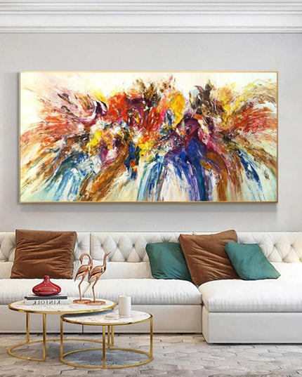Energetic Abstract Expression: Colorful Splash Print Wall Poster