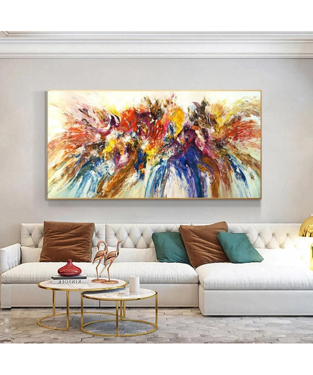 Energetic Abstract Expression: Colorful Splash Print Wall Poster