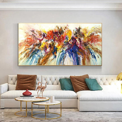 Energetic Abstract Expression: Colorful Splash Print Wall Poster