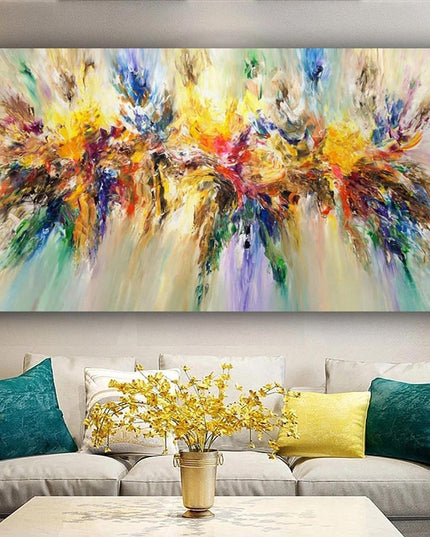 Energetic Abstract Expression: Colorful Splash Print Wall Poster