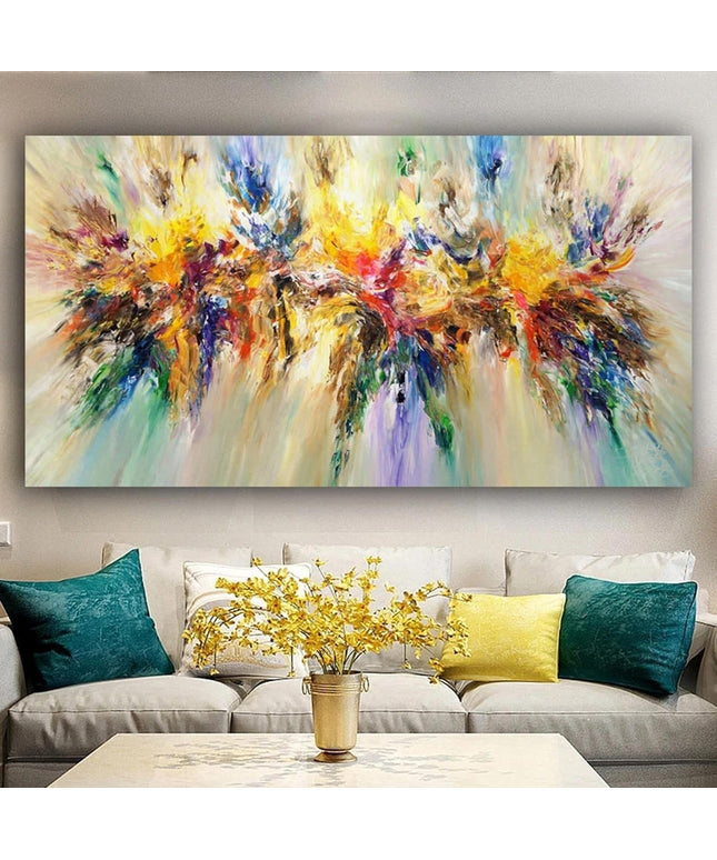 Energetic Abstract Expression: Colorful Splash Print Wall Poster