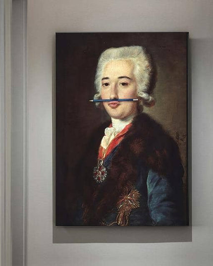 European Famous Female Wall Art - Playful & Whimsical Canvas Print
