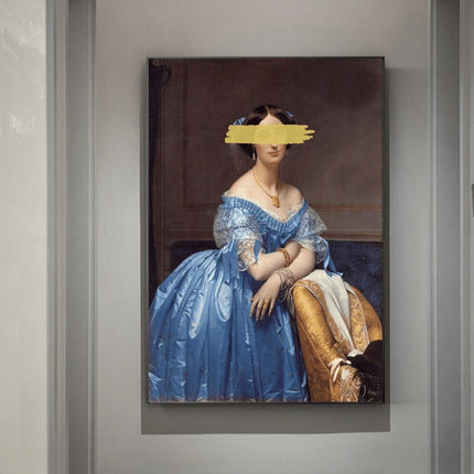 European Famous Female Wall Art - Playful & Whimsical Canvas Print