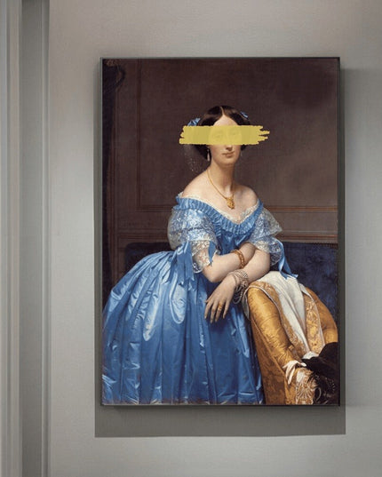 European Famous Female Wall Art - Playful & Whimsical Canvas Print