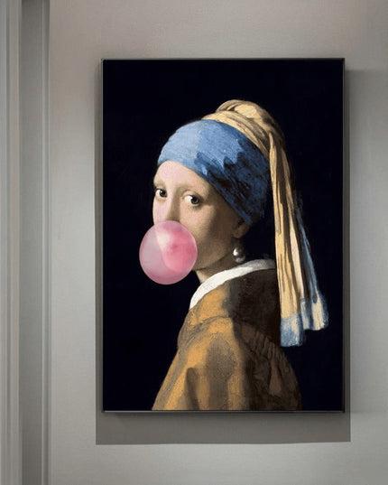 European Famous Female Wall Art - Playful & Whimsical Canvas Print