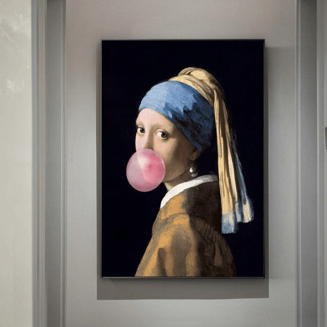 European Famous Female Wall Art - Playful & Whimsical Canvas Print