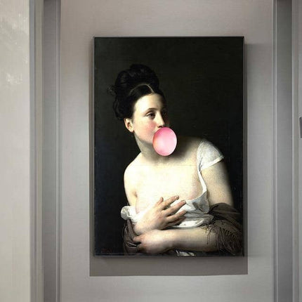 European Famous Female Wall Art - Playful & Whimsical Canvas Print