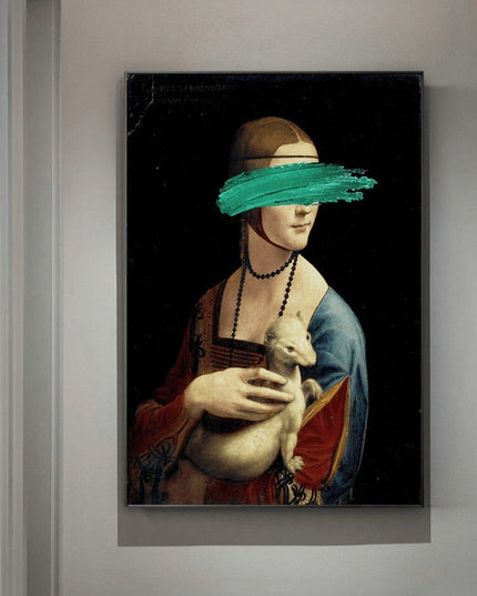 European Famous Female Wall Art - Playful & Whimsical Canvas Print