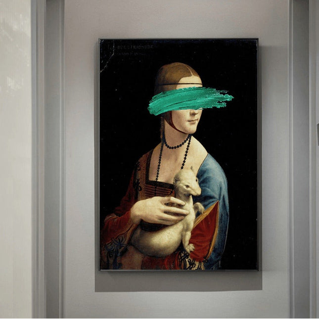 European Famous Female Wall Art - Playful & Whimsical Canvas Print