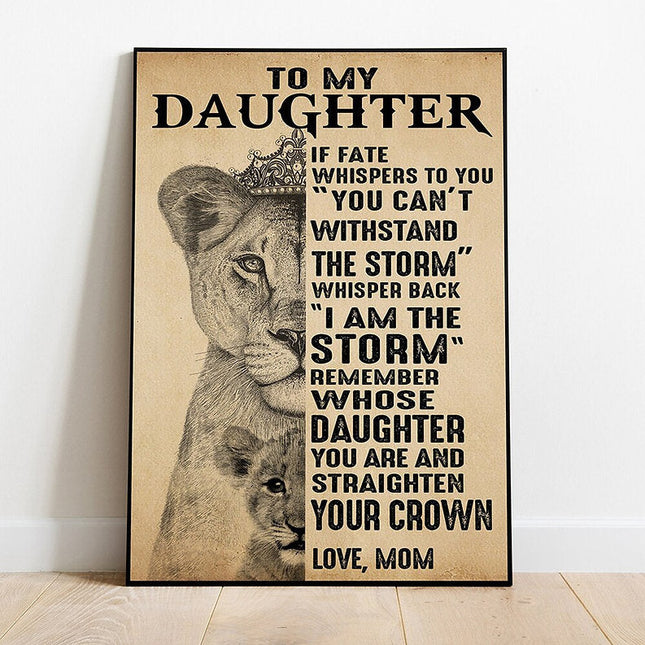 Daughter - From Mom Wall Poster