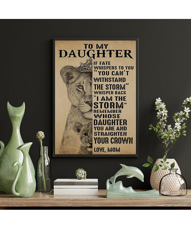 Daughter - From Mom Wall Poster