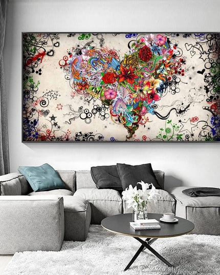 Flower of love Wall Poster