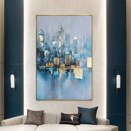 Foggy City Canvas Art - Immortal Cityscape That Lasts for Centuries