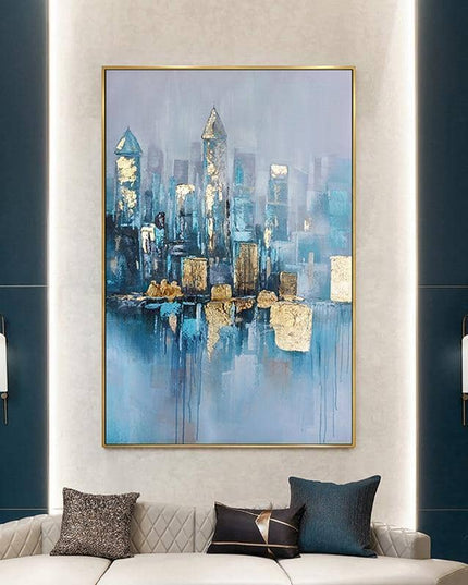 Foggy City Canvas Art - Immortal Cityscape That Lasts for Centuries