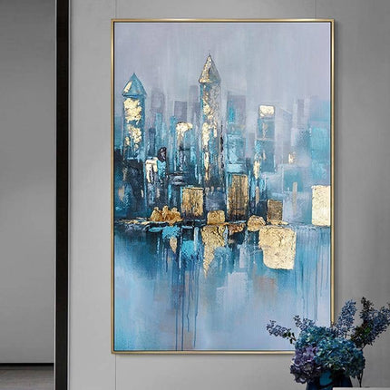 Foggy City Canvas Art - Immortal Cityscape That Lasts for Centuries