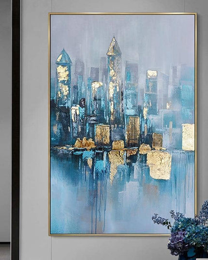 Foggy City Canvas Art - Immortal Cityscape That Lasts for Centuries