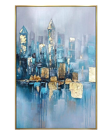 Foggy City Canvas Art - Immortal Cityscape That Lasts for Centuries