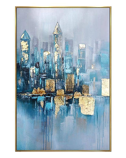 Foggy City Canvas Art - Immortal Cityscape That Lasts for Centuries