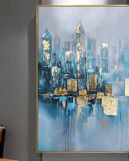 Foggy City Canvas Art - Immortal Cityscape That Lasts for Centuries